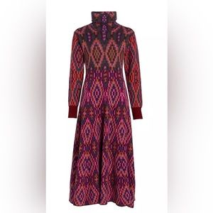 FARM RIO Tapestry Knit Sweater Dress